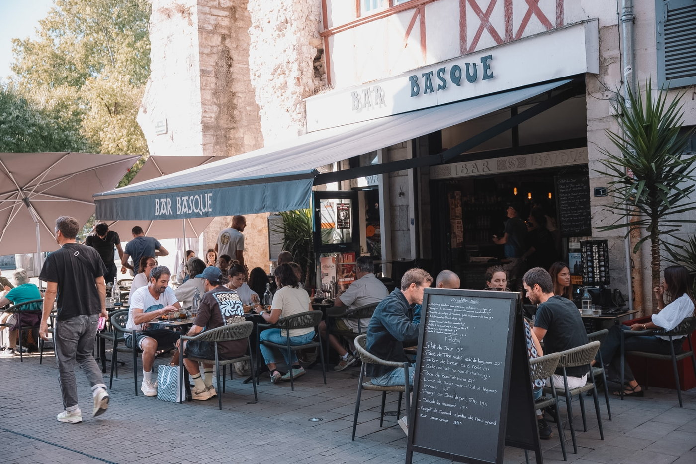 La terrasse du Bar Basque Bayonne